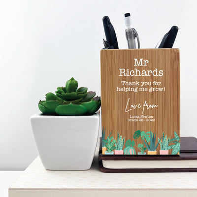 Potted Plants Personalised Pencil Pot