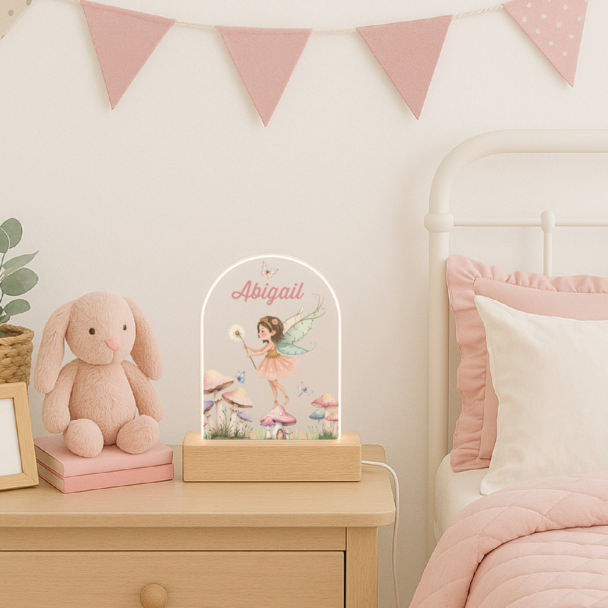 Pretty Fairy Personalised Night Light