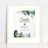Bamboo (2 colour options) Rainforest Vines Birth Print