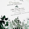 Silver Acrylic Rainforest Vines Birth Print