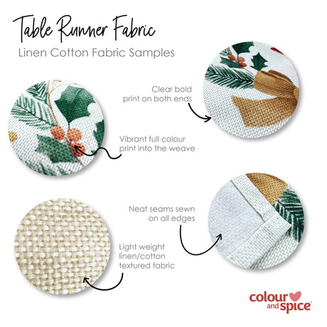 Wreath & Bow Table Runner (2 sizes)