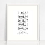 The Family Personalised Print