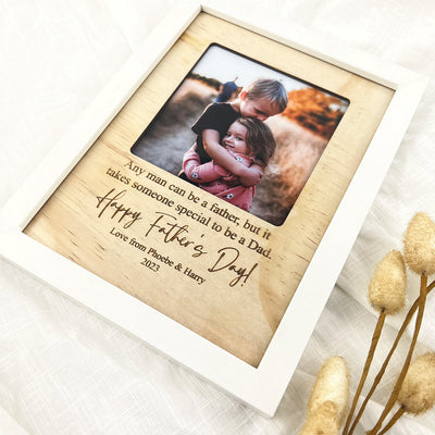 Personalised Quote Frame with Wooden Insert