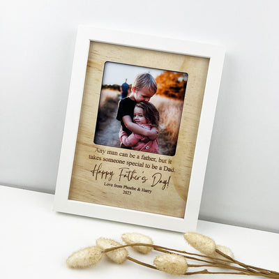 Personalised Quote Frame with Wooden Insert