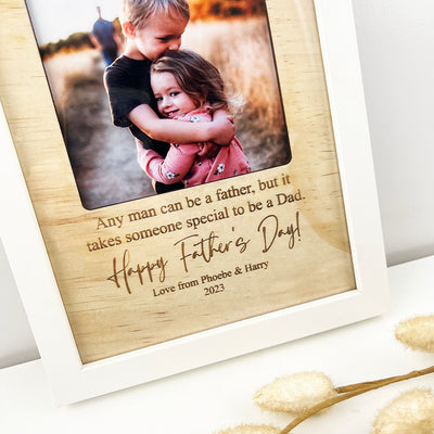 Personalised Quote Frame with Wooden Insert