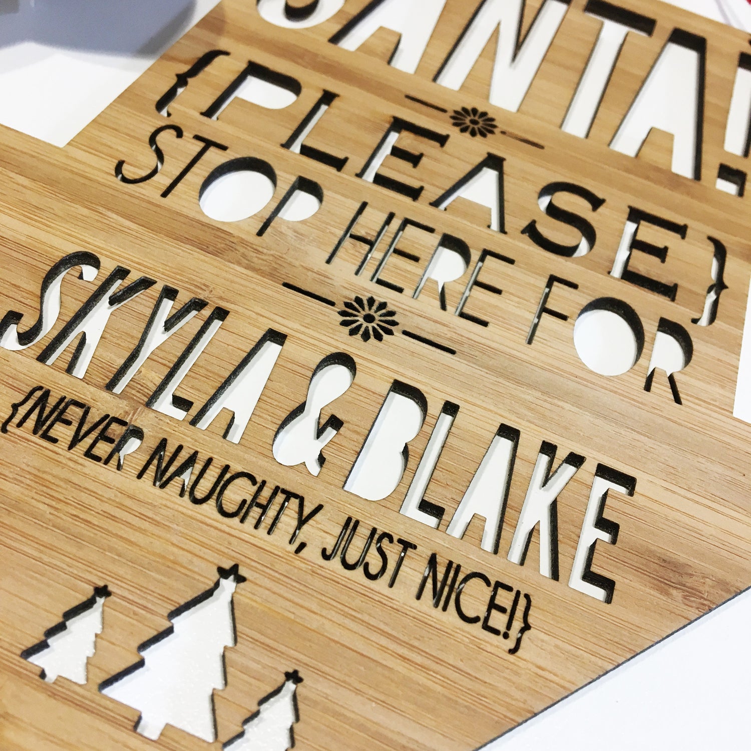 Santa Please Stop Here Wall Hanging (detail).jpg