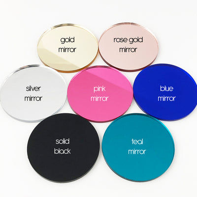 Personalised Acrylic Neat Script Names (various colours)