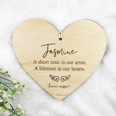 A Short Time In Our Arms Personalised Wall Plaque