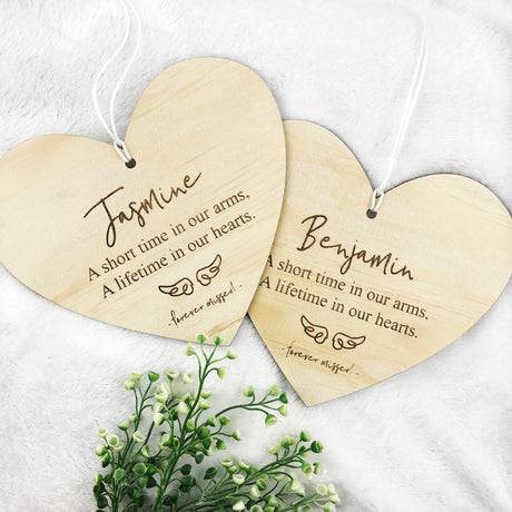 A Short Time In Our Arms Personalised Wall Plaque