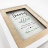 Personalised Fern Birth Details Acrylic Frame