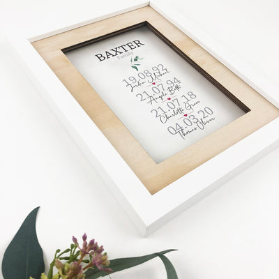 Personalised Printed Family Acrylic Frame