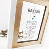 Personalised Printed Family Acrylic Frame