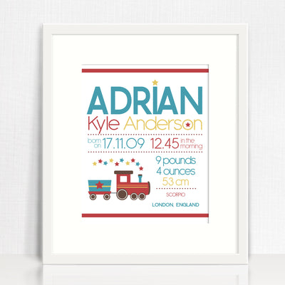 Adrian Image Birth Chart Print