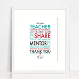 All About Learning Teacher Print