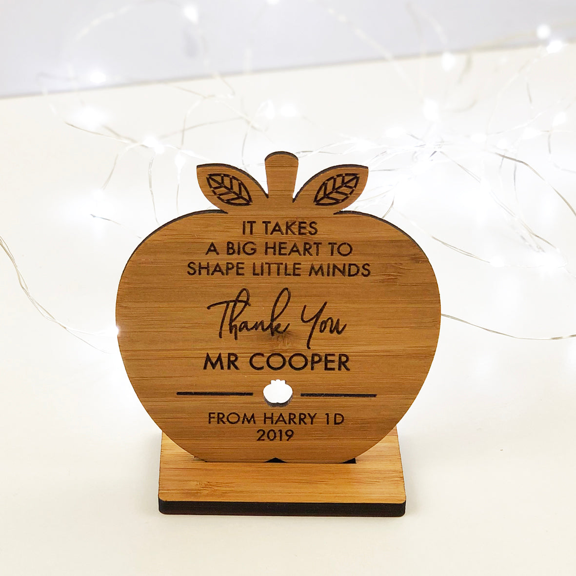 Personalised Teacher Apple Stand
