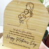 Personalised Greatest Gift Bamboo Arch & Stand