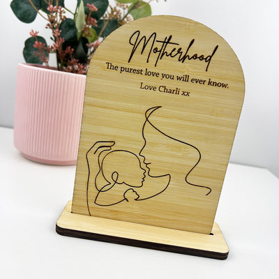Personalised Motherhood Bamboo Arch & Stand