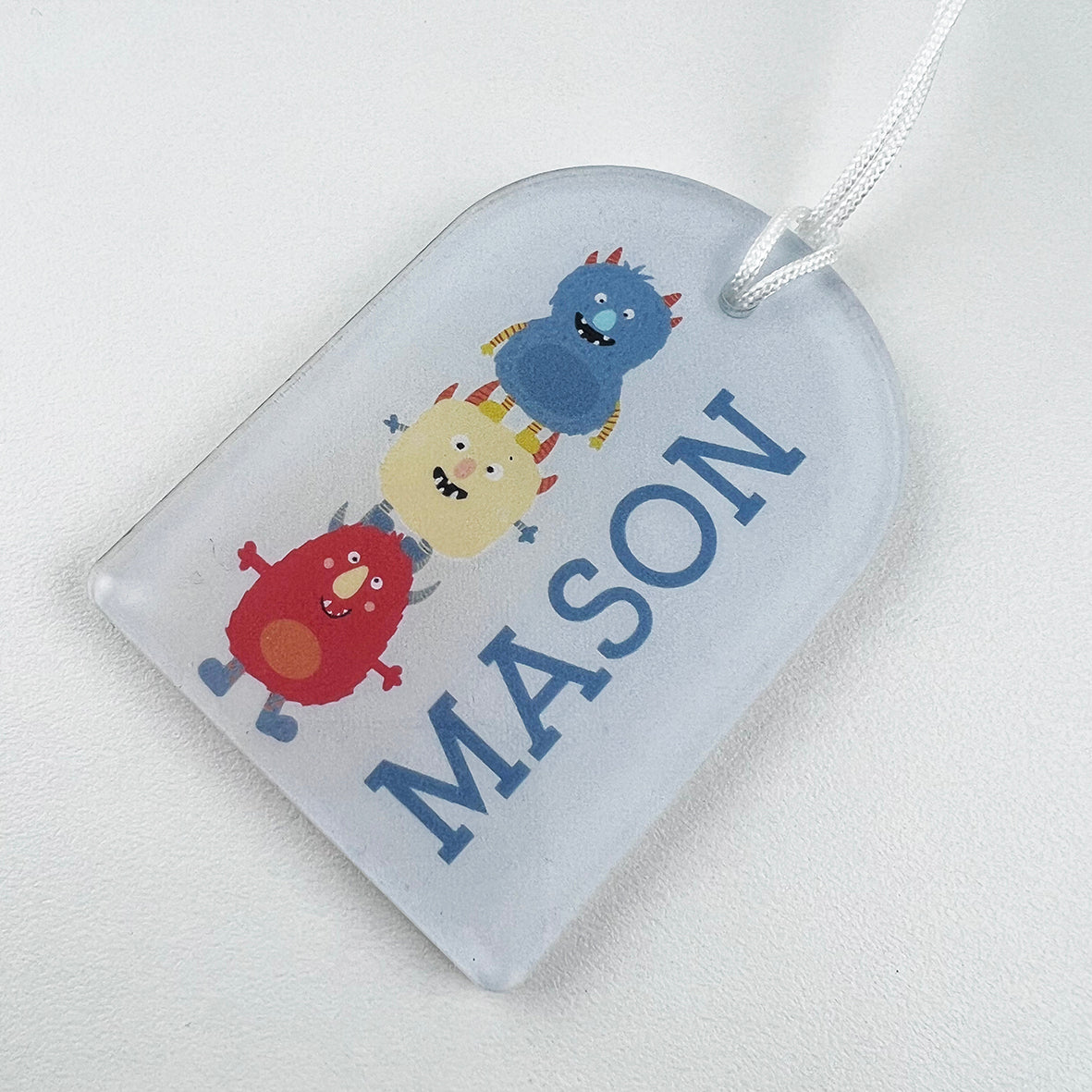 SALE! Arched Full Colour Bag Tags (names shown only)