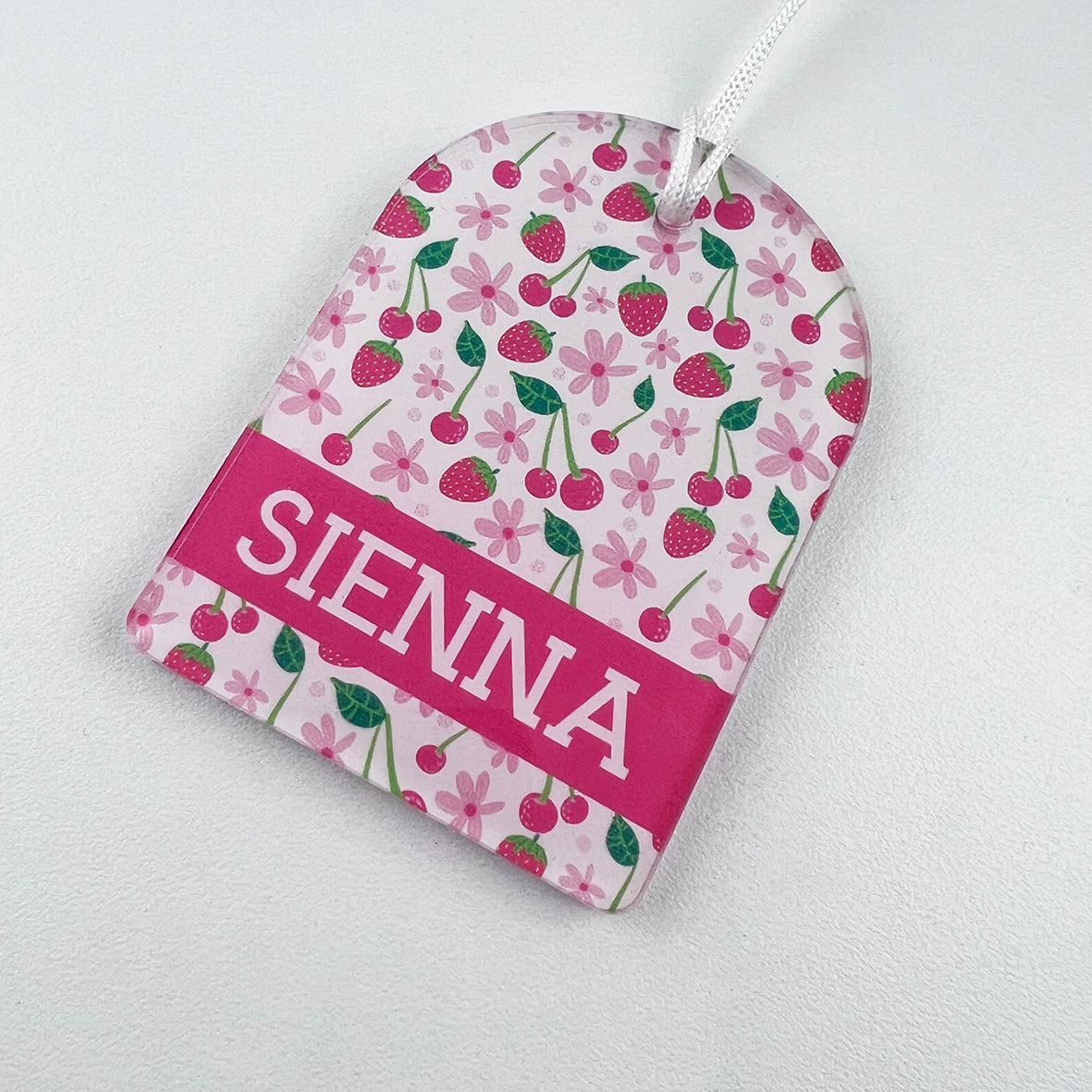 SALE! Arched Full Colour Bag Tags (names shown only)