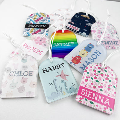 Arched Full Colour Bag Tags