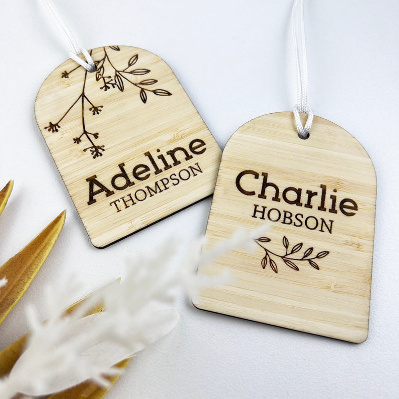Arch Botanical Personalised Bag Tag (2 designs available)