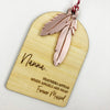 Arched 3D Feather Mirror Ornament (3 colour options)