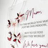 Orchid Arched Personalised Wall Plaque