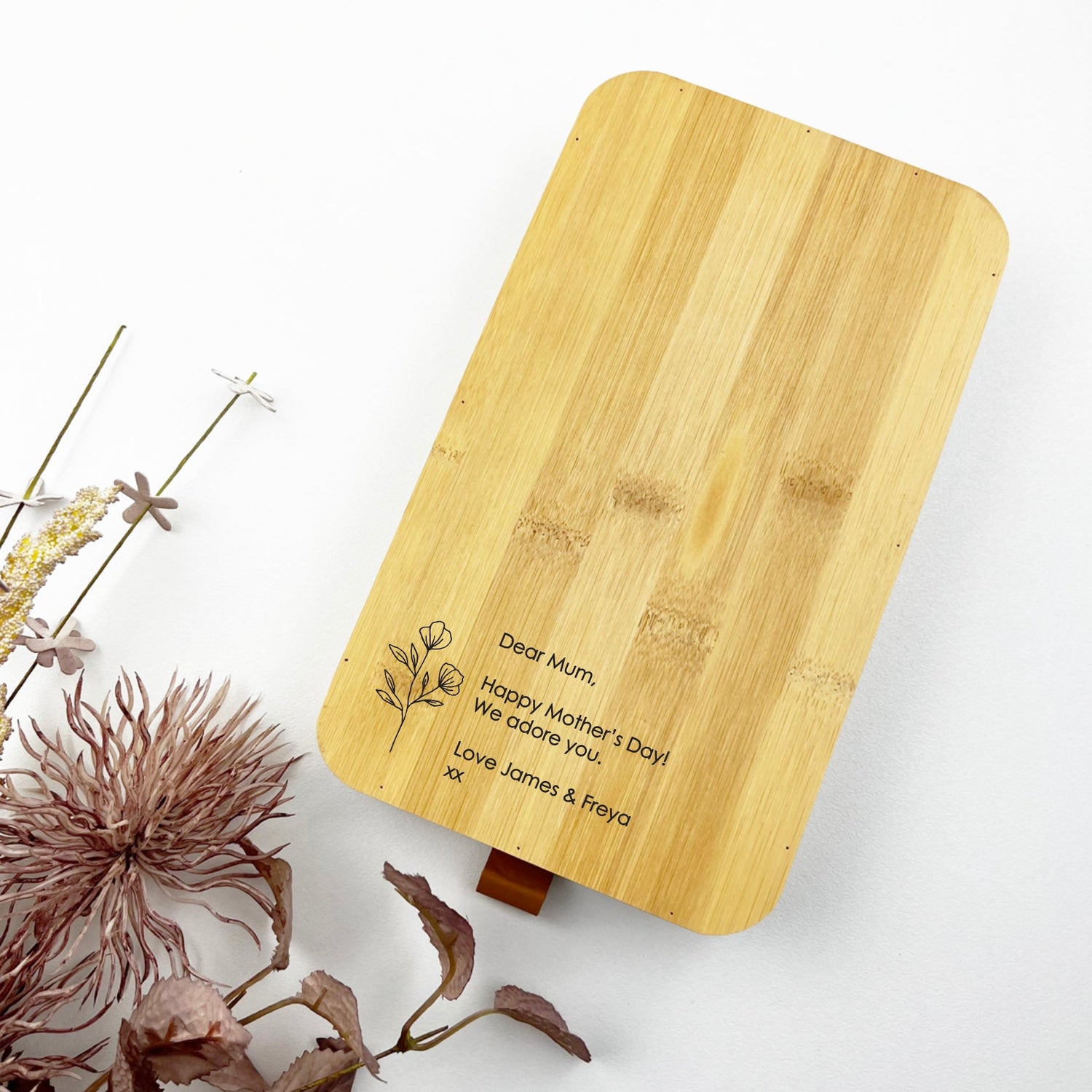Simple Stem Bamboo Jewellery Box - (Limited Quantity)