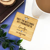 Best Dads Get Promoted Personalised Coaster