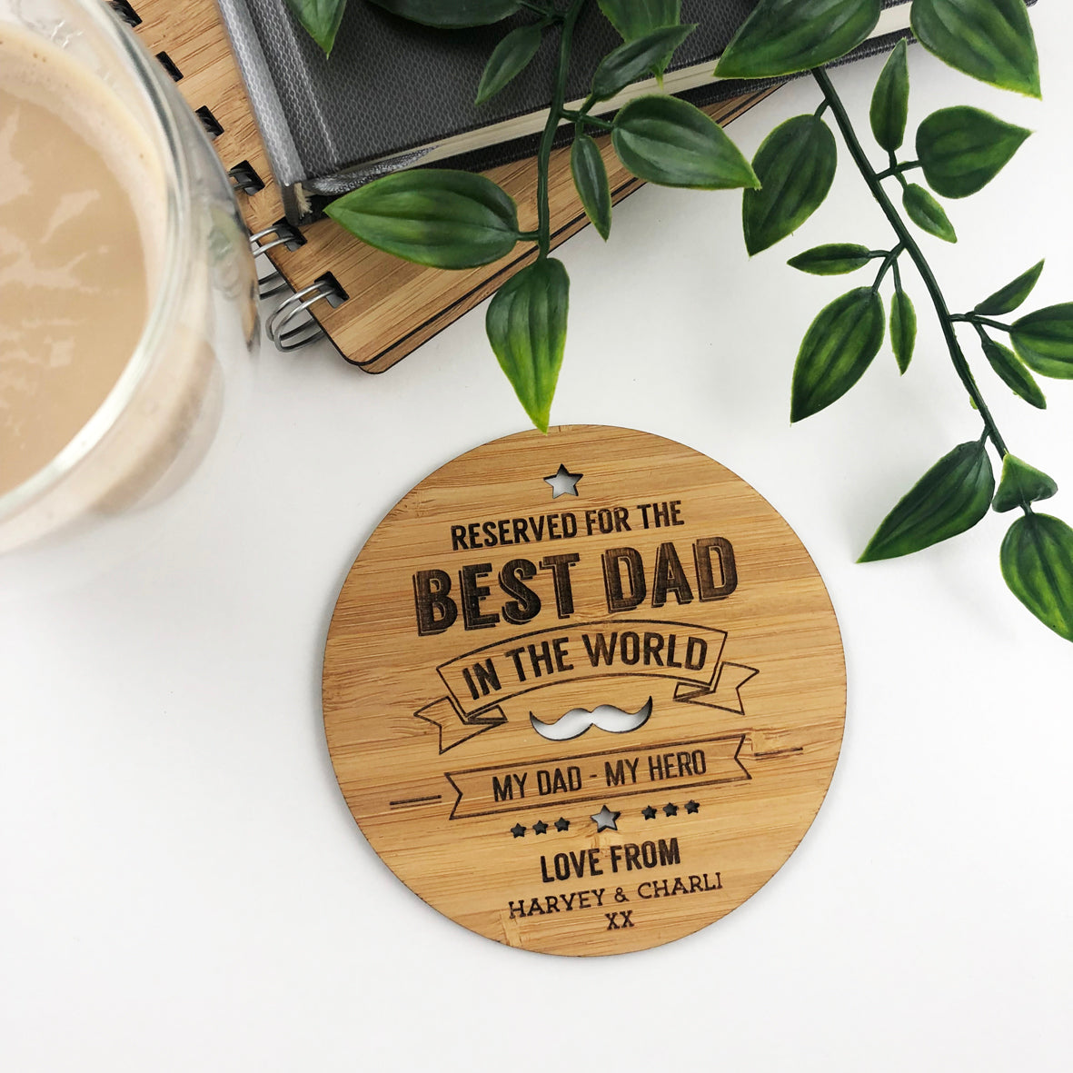 Best Dad In The World Drink Coaster