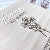 Engraved 3D Birth Details Square Keepsake Box (various designs)