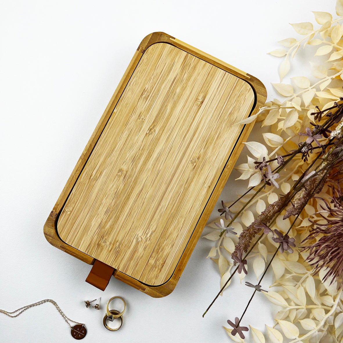 Orchid Bamboo Jewellery Box - (Limited Quantity)