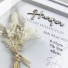 Bamboo (2 colour options) Dried Flower Bouquet Birth Print
