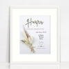 Bamboo (2 colour options) Dried Flower Bouquet Birth Print