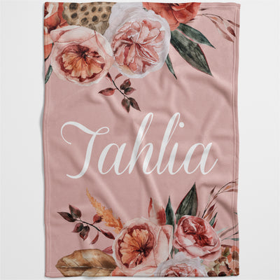 Bold Bouquet Personalised Blanket