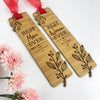 Flourish Personalised Ribbon Bamboo Bookmark