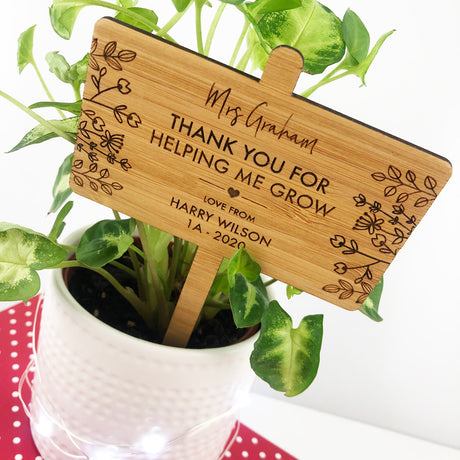 Botanical Bamboo Planter Stick