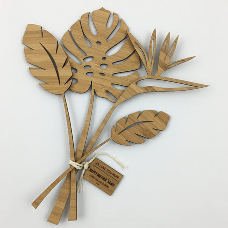 Tropical Stems And Personalised Tag
