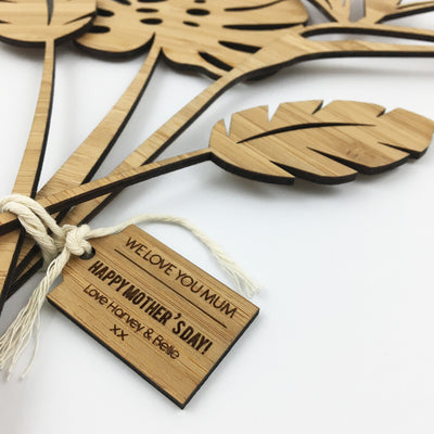 Tropical Stems And Personalised Tag