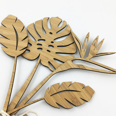 Tropical Stems And Personalised Tag
