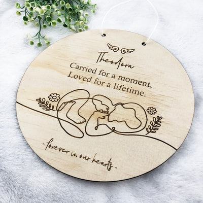 Carried For A Moment Personalised Wall Plaque