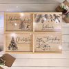 Personalised Christmas Tree Engraved Keepsake Box