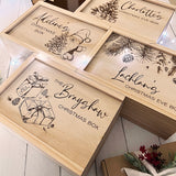 Personalised Christmas Santa Engraved Keepsake Box
