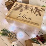 Personalised Christmas Nature Engraved Keepsake Box