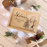 Personalised Christmas Santa Engraved Keepsake Box