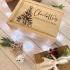 Personalised Christmas Tree Engraved Keepsake Box