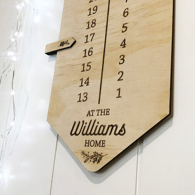 Days Until Christmas Countdown Wall Hanging
