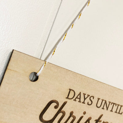 Days Until Christmas Countdown Wall Hanging