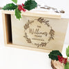Personalised Wreath Christmas Box