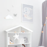Cloud Mirror Name Wall Hanging
